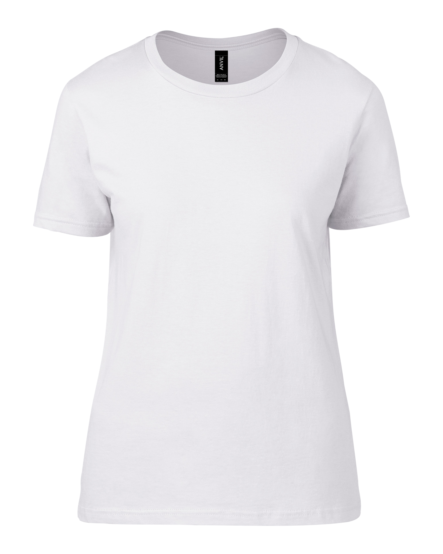 Plain white women's t-shirt mockup with front and back views, isolated on  transparent background, genetaive ai 24912421 PNG