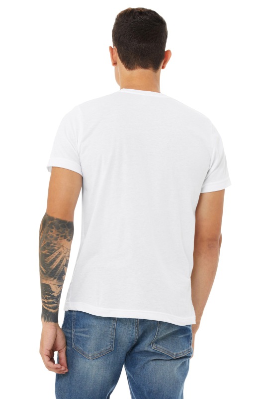 Men Bella Canvas White Tshirt Mockup Graphic by Mockup Station